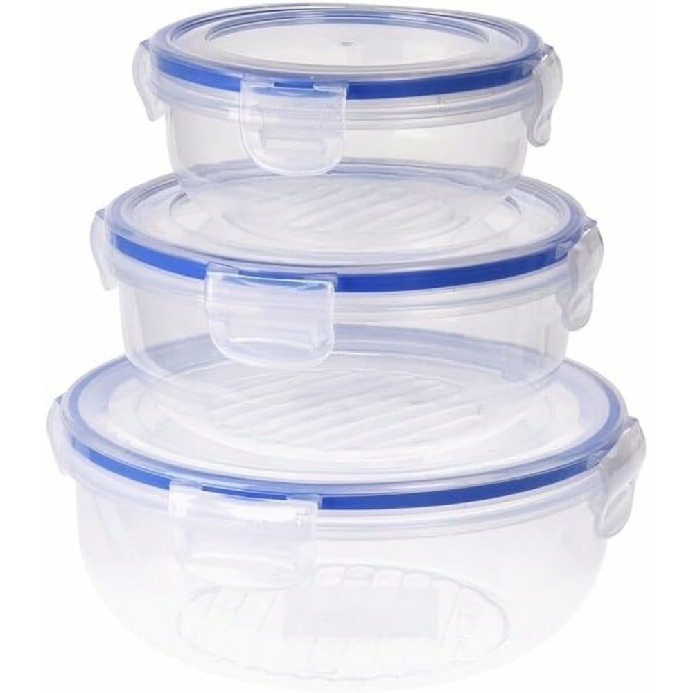 Lunchbox-Set Excellent Houseware 024000670 Kunststoff kreisförmig 400 ml 800 ml 1,4 L 3 Stück