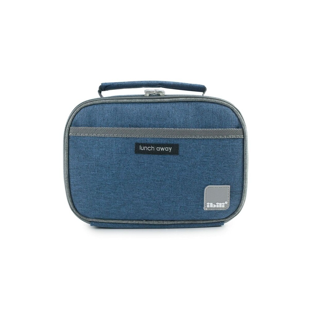 Sac à goûter avec accessoires Ibili 753401a Bleu Polyester Verre Borosilicaté 21 x 13 x 14 cm