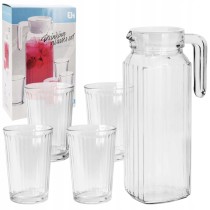 Set mit Krug und Gläsern Excellent Houseware ye9000500 200 ml 1,1 L 5 Stücke