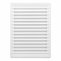 Ventilation grille EDM 87733 White 13,7 x 20,7 cm Mosquito net