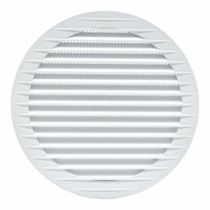 Lüftungsgitter EDM 87721 Weiß Ø 15 cm