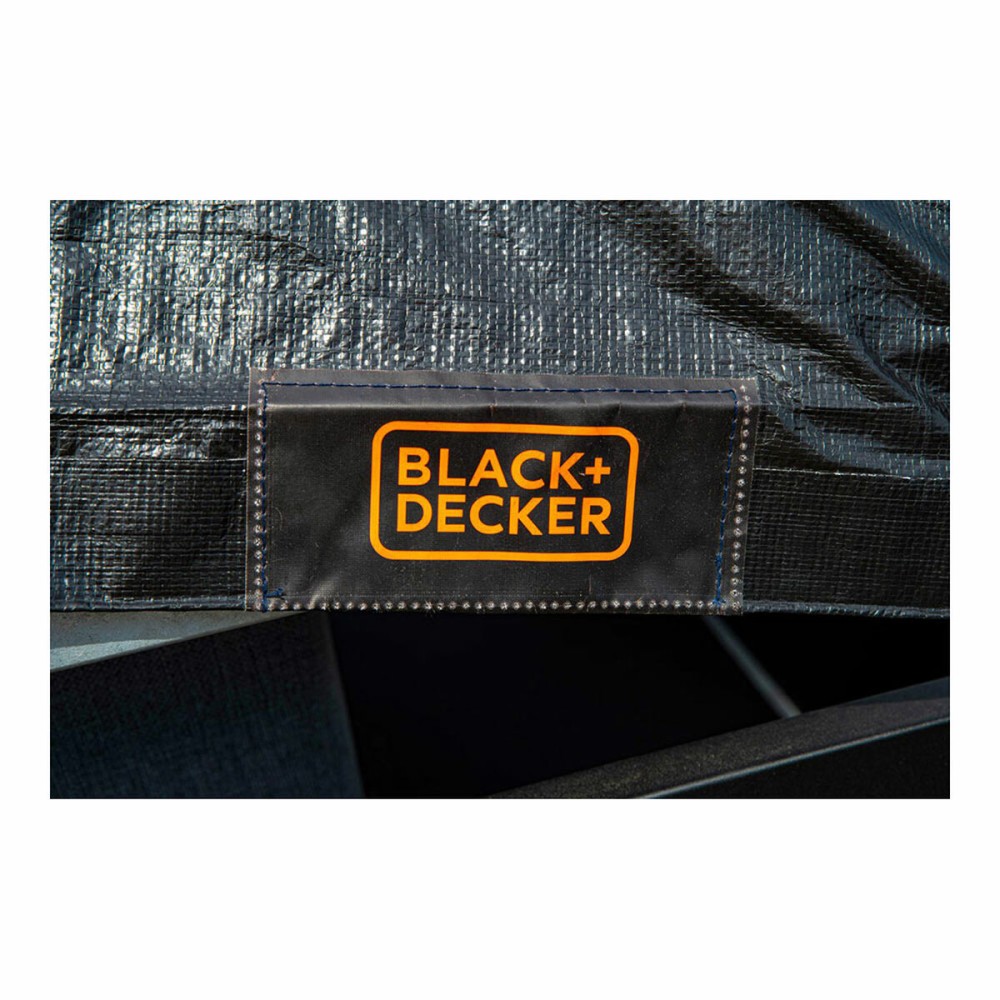 Housse pour remorque Black & Decker Noir 1,6 x 2,5 m