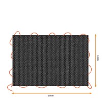 Housse pour remorque Black & Decker Noir 1,6 x 2,5 m