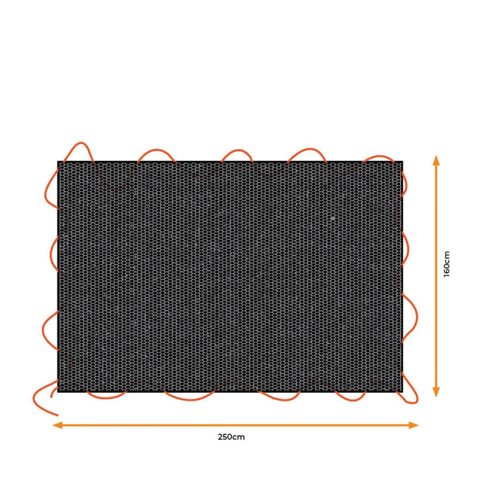Housse pour remorque Black & Decker Noir 1,6 x 2,5 m