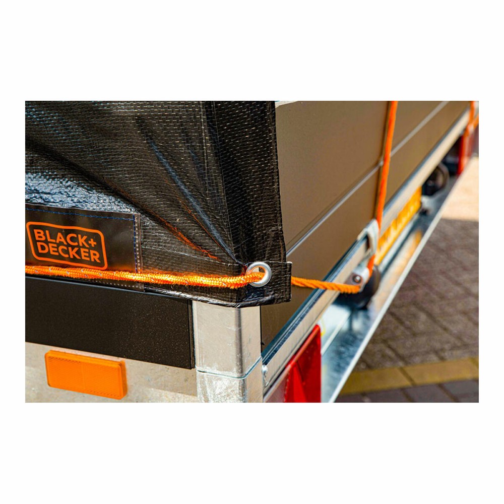 Housse pour remorque Black & Decker Noir 1,6 x 2,5 m