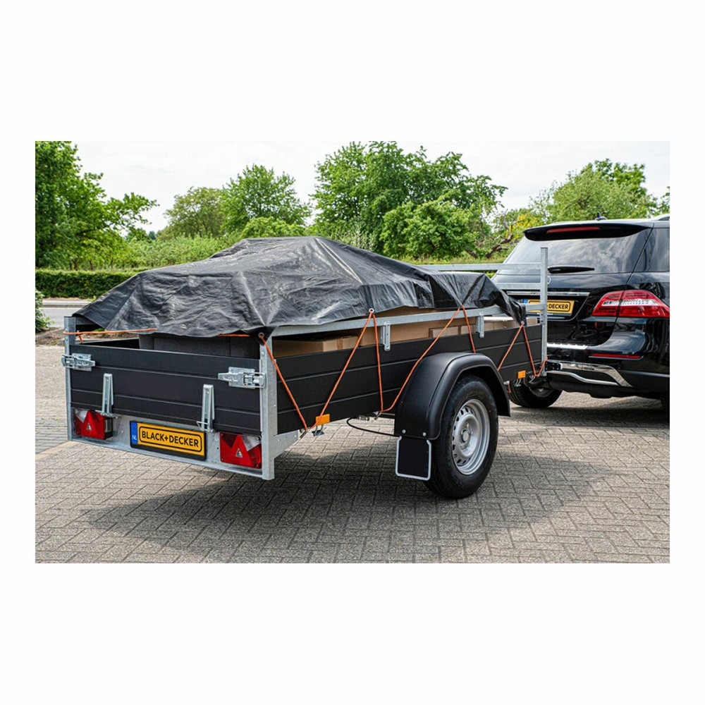 Housse pour remorque Black & Decker Noir 1,6 x 2,5 m