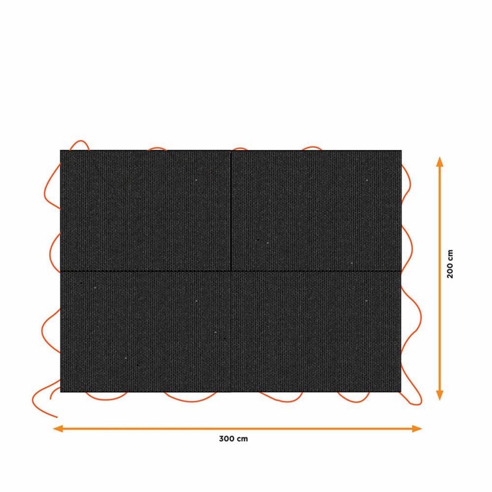 Housse pour remorque Black & Decker Noir 3 x 4 m