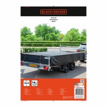 Anhängerabdeckung Black & Decker Schwarz 3 x 4 m