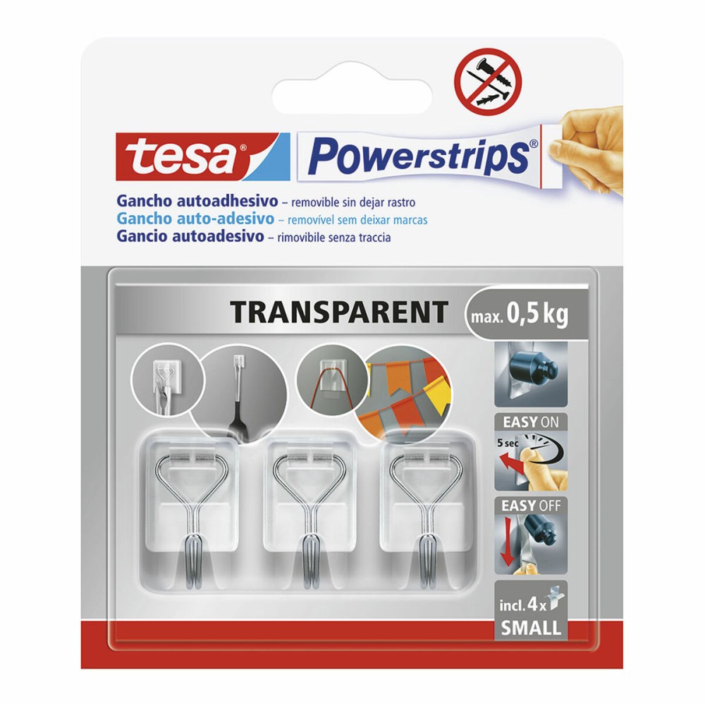 Haken zum Aufhängen TESA Powerstrips S Selbstklebend