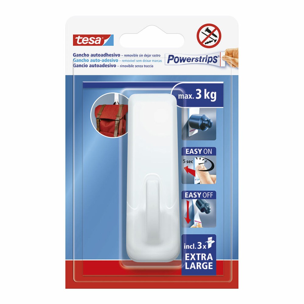 Haken zum Aufhängen TESA Powerstrips XL Selbstklebend