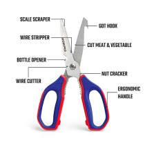 Kräuterschere Workpro Edelstahl 25 cm