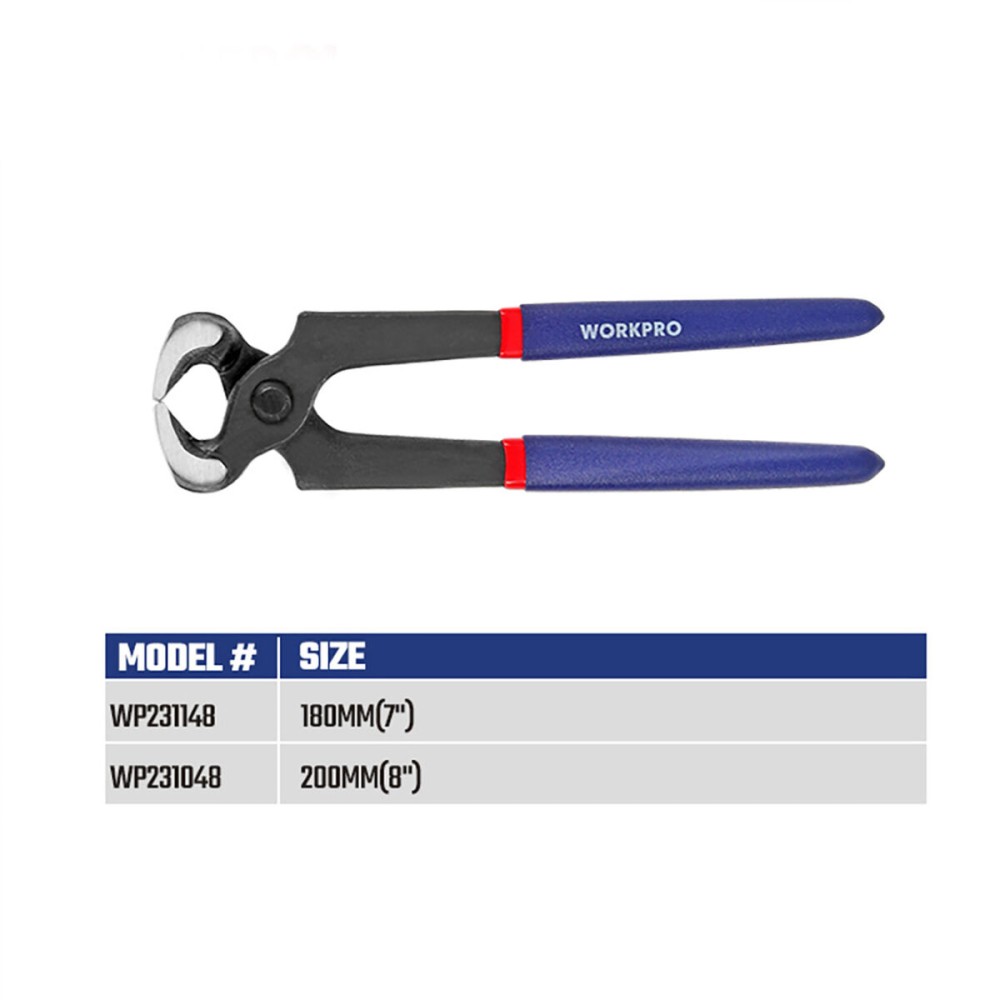 Pliers Workpro 8" 20 cm Carpentry