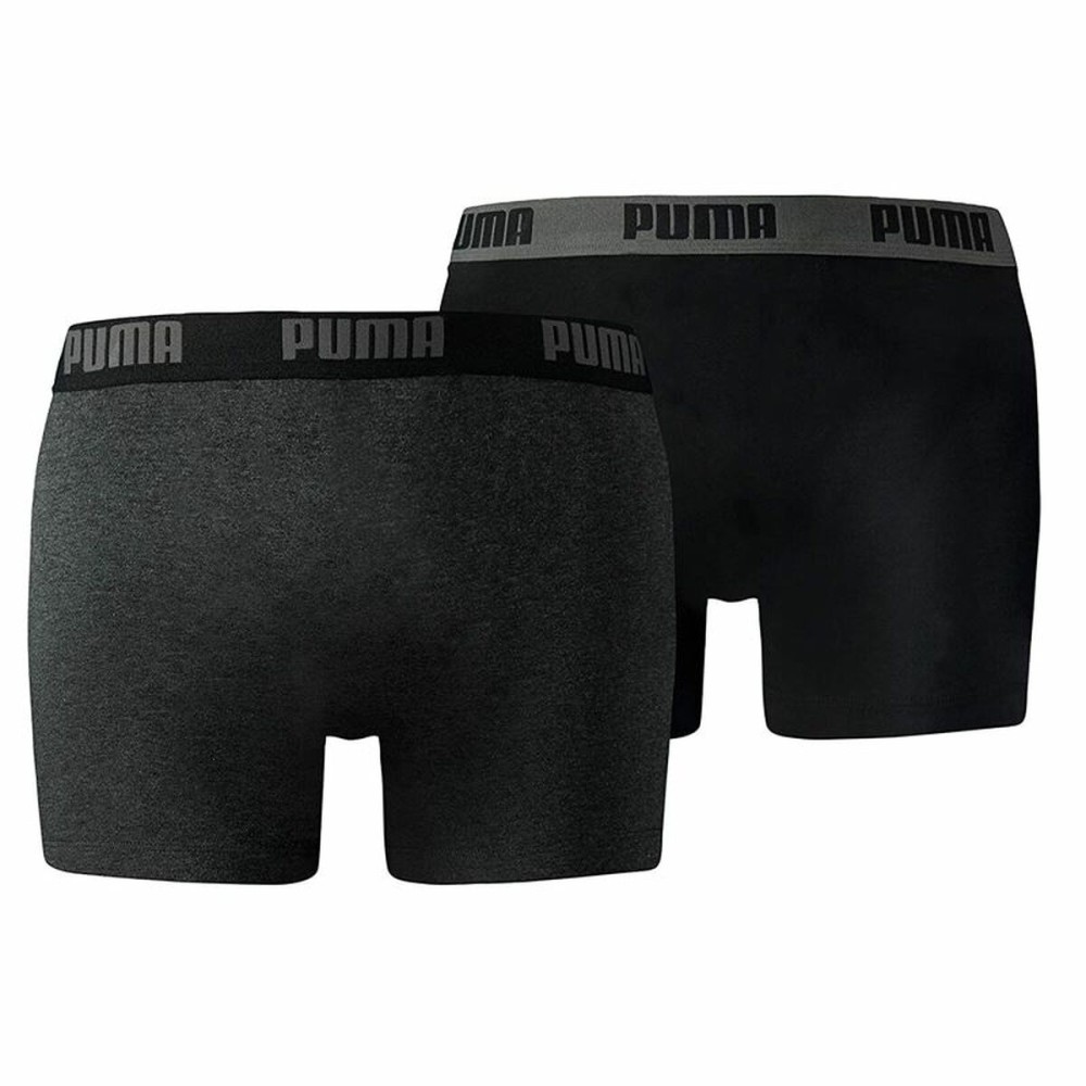 Pack of Underpants Puma Basic Grey Boxer 2 Pieces