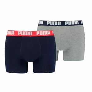 Pack of Underpants Puma Basic Grey Boxer 2 Pieces
