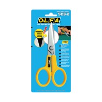 Scissors Olfa scs-2 17 cm Stainless steel Yellow
