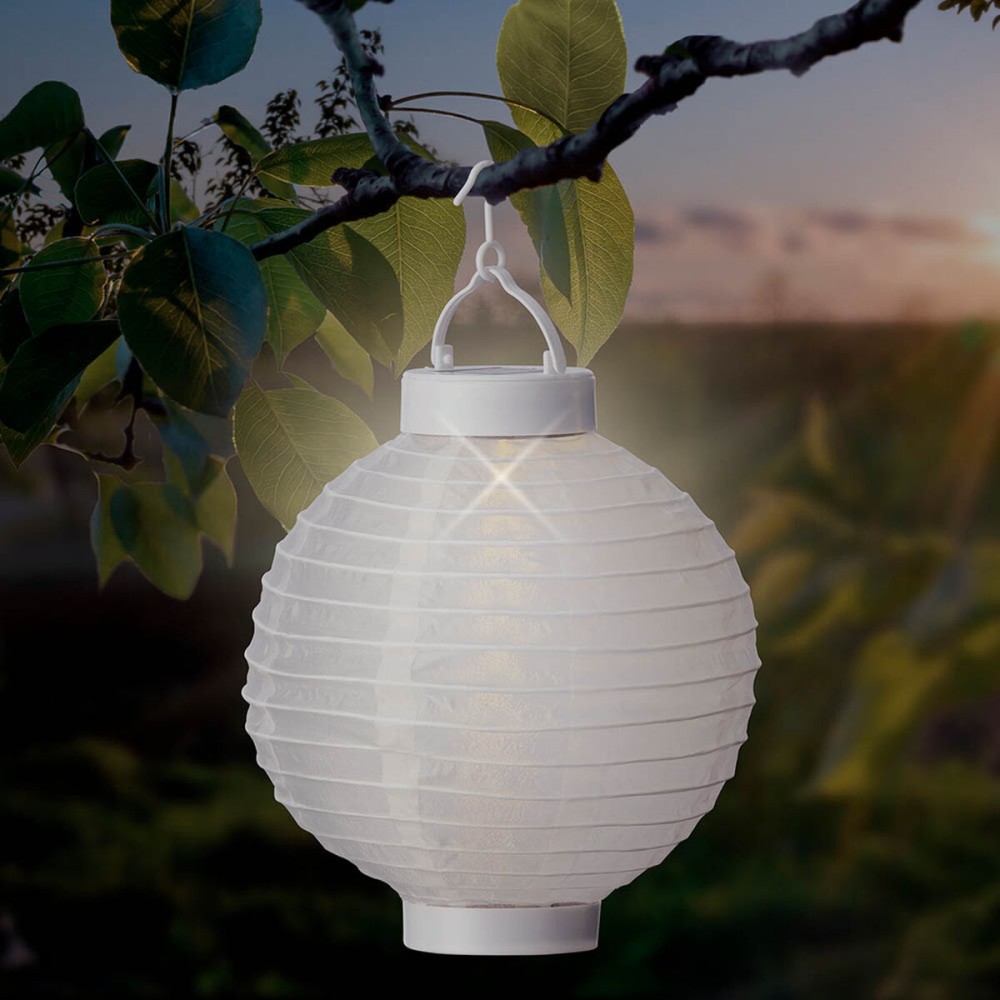 Laterne Lumineo Weiß Nylon