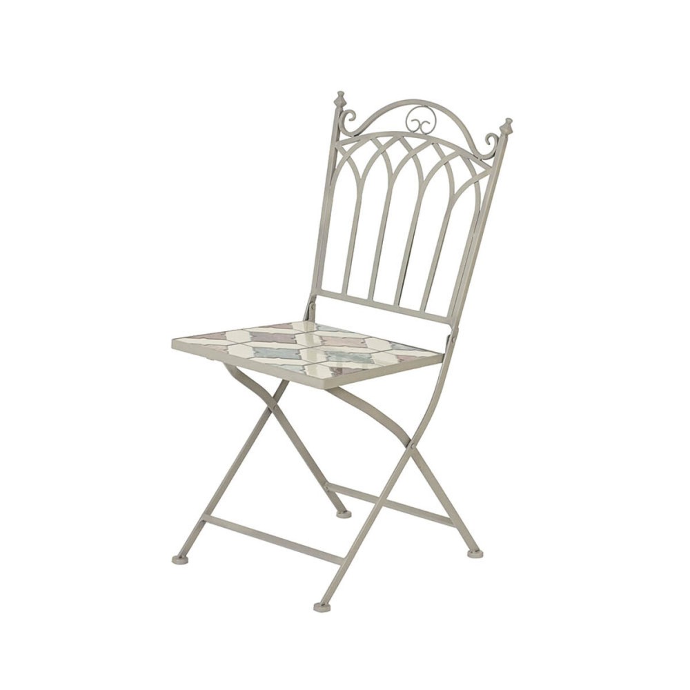 Gepolsterte Campingstuhl Lifetime Bistró 38 x 50 x 89 cm Braun Mosaik