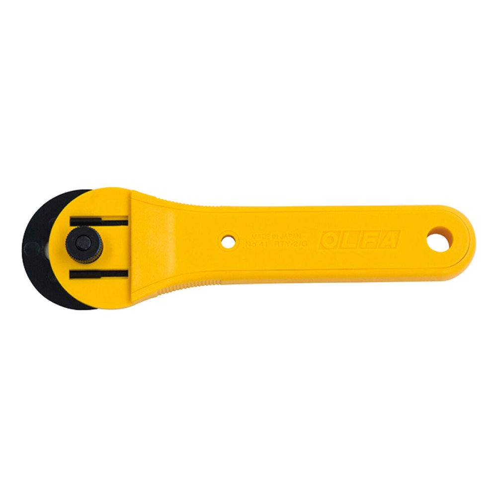 Rotating cutter Olfa rty-2/g 45 mm Yellow Stainless steel Circular