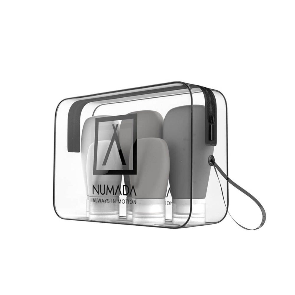 Reise-Toilettentasche Numada Durchsichtig PVC Silikon 20 x 6,5 x 13,5 cm