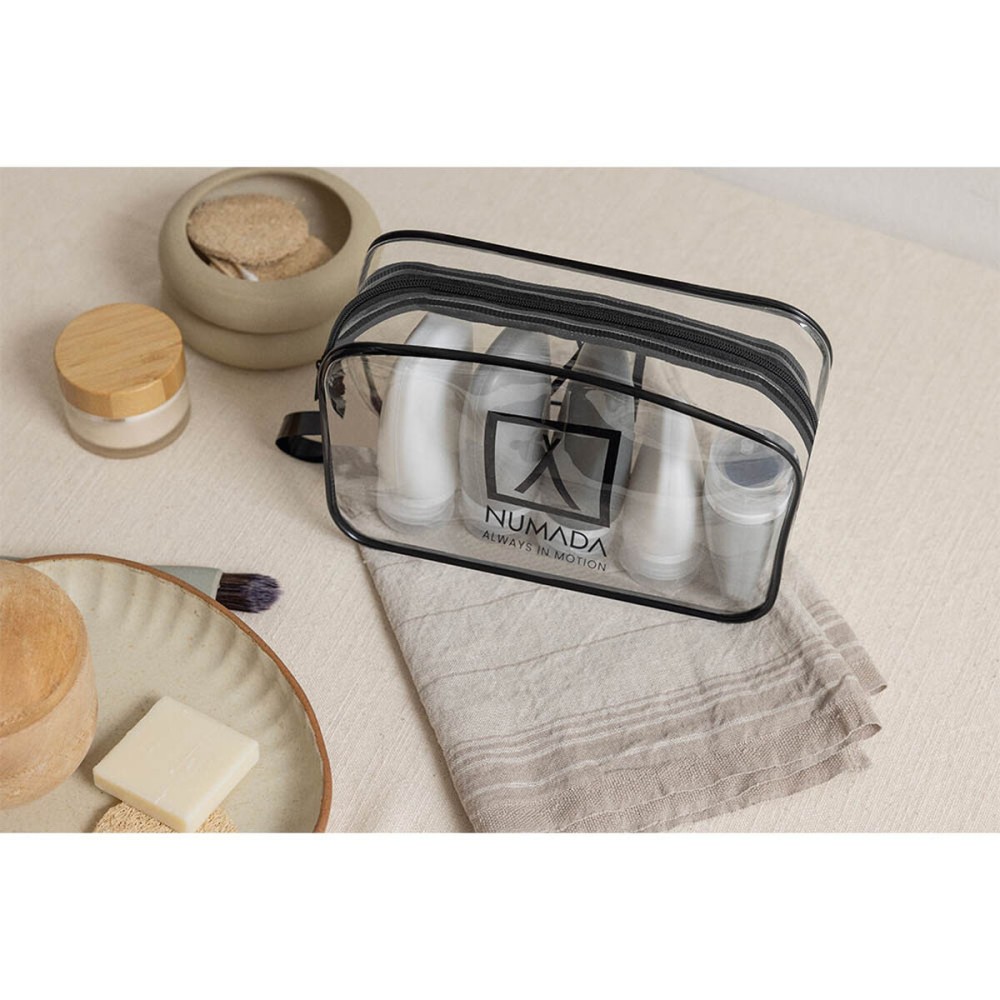 Reise-Toilettentasche Numada Durchsichtig PVC Silikon 20 x 6,5 x 13,5 cm
