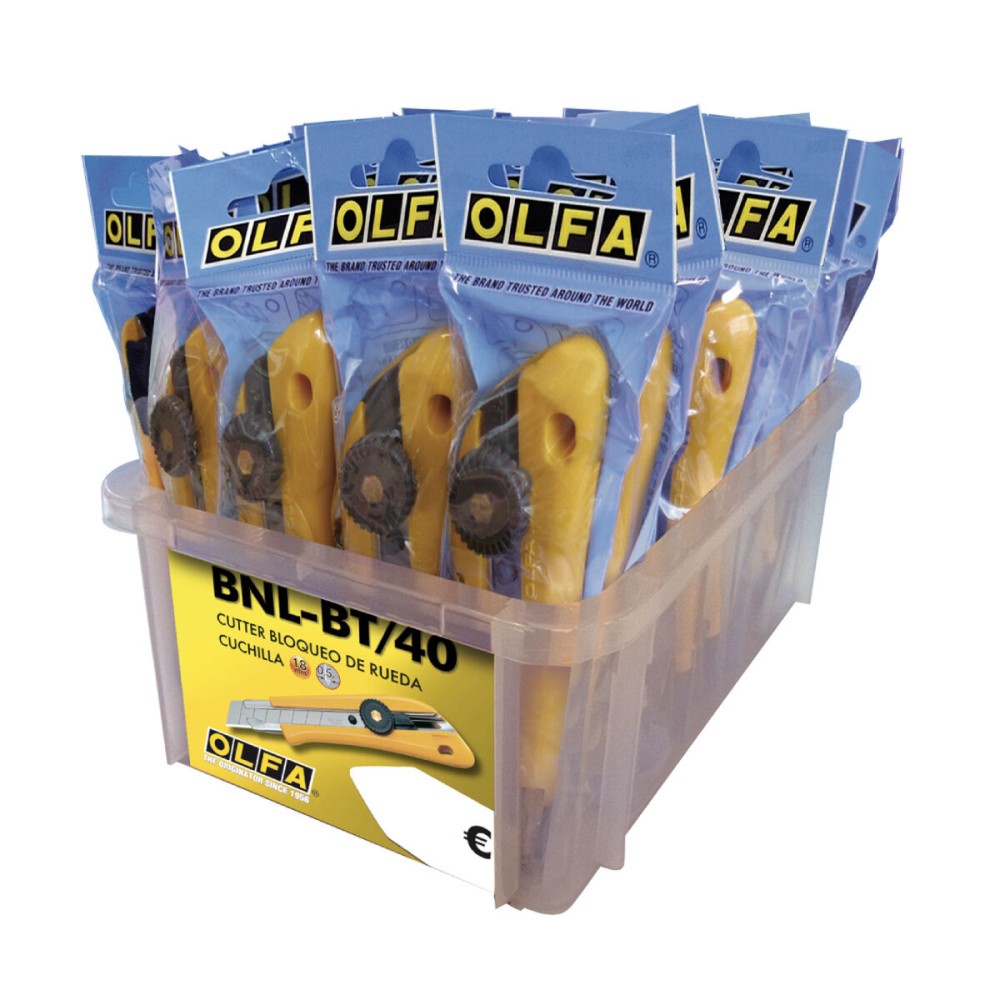 Cutter Olfa bnl-bt/40 Yellow 18 mm Plastic