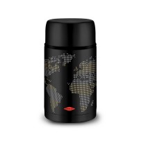 Thermoskanne für Lebensmittel Oroley Schwarz Edelstahl 1 L Weltkarte