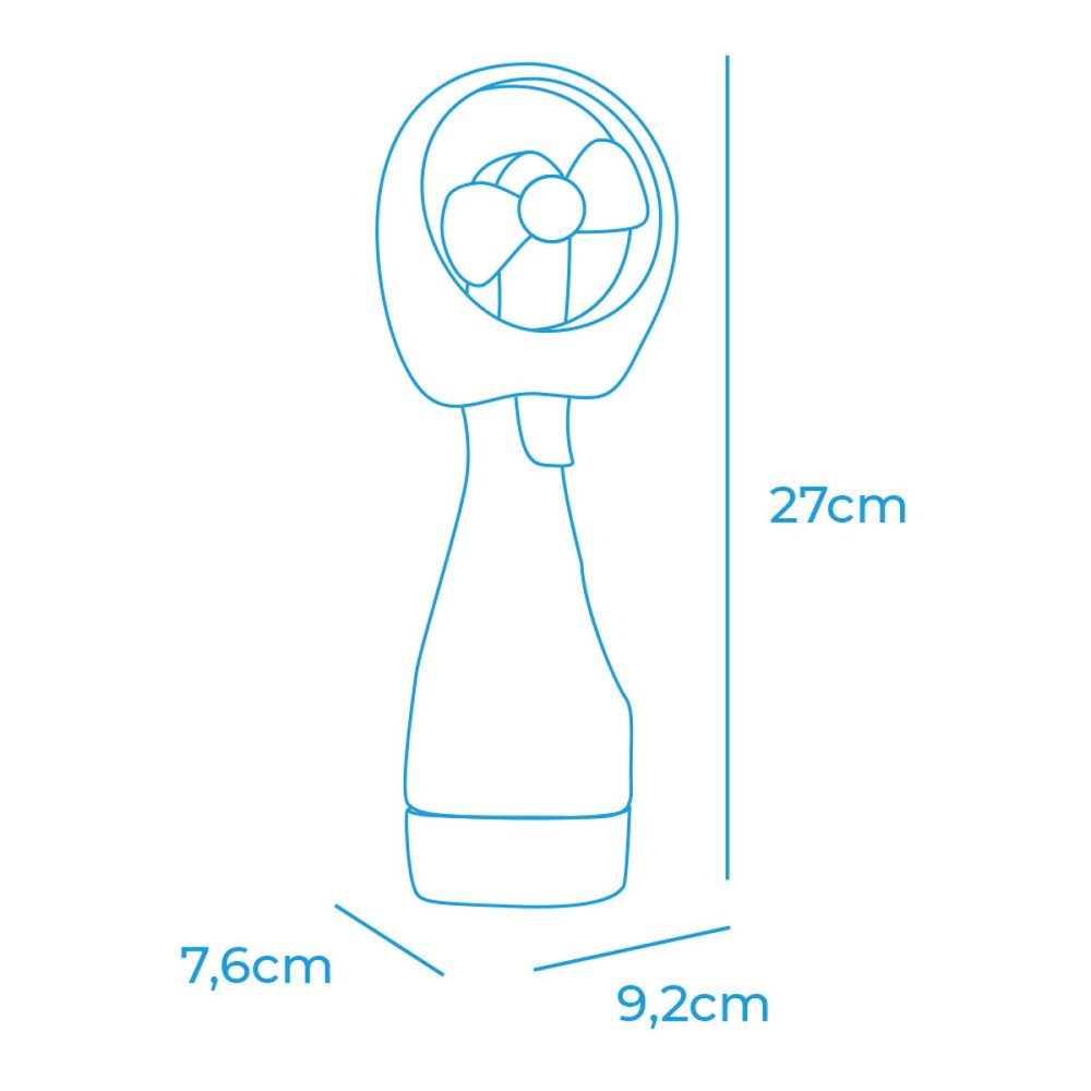 Mini Ventilateur Portable EDM 33979 Bouteille Pulvérisatrice