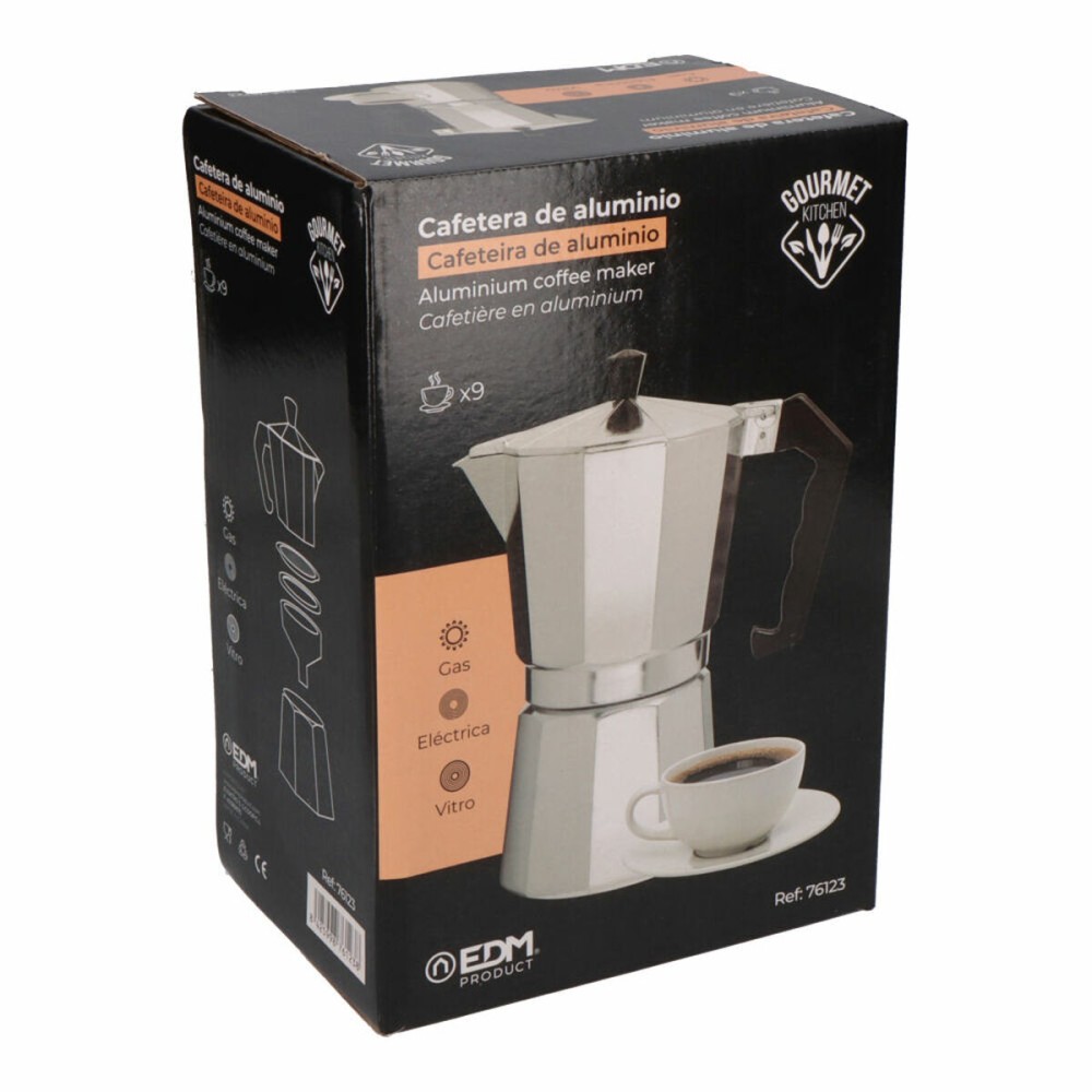Italian Coffee Pot EDM Aluminium 9 Cups
