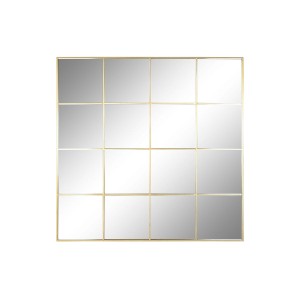 Wandspiegel Home ESPRIT Gold Fenster 122 x 1 x 122 cm