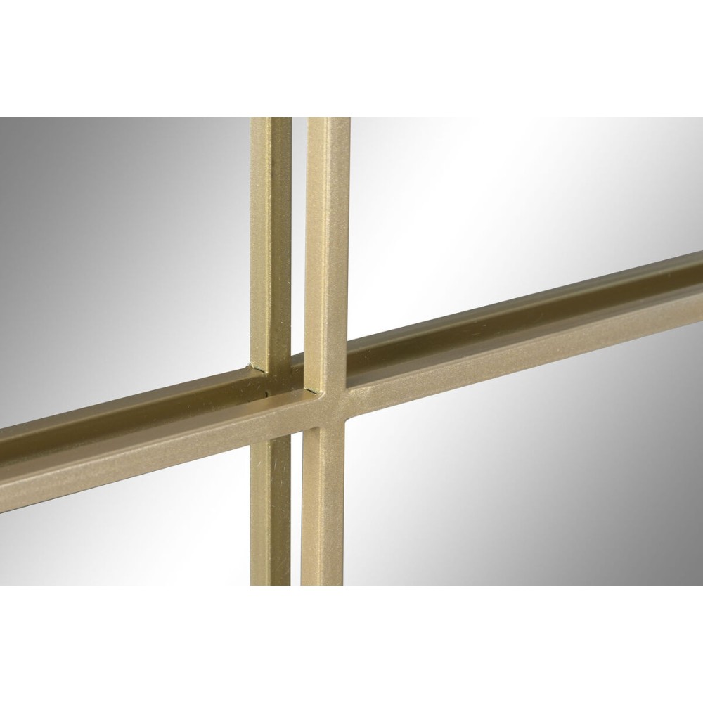 Wandspiegel Home ESPRIT Gold Fenster 122 x 1 x 122 cm