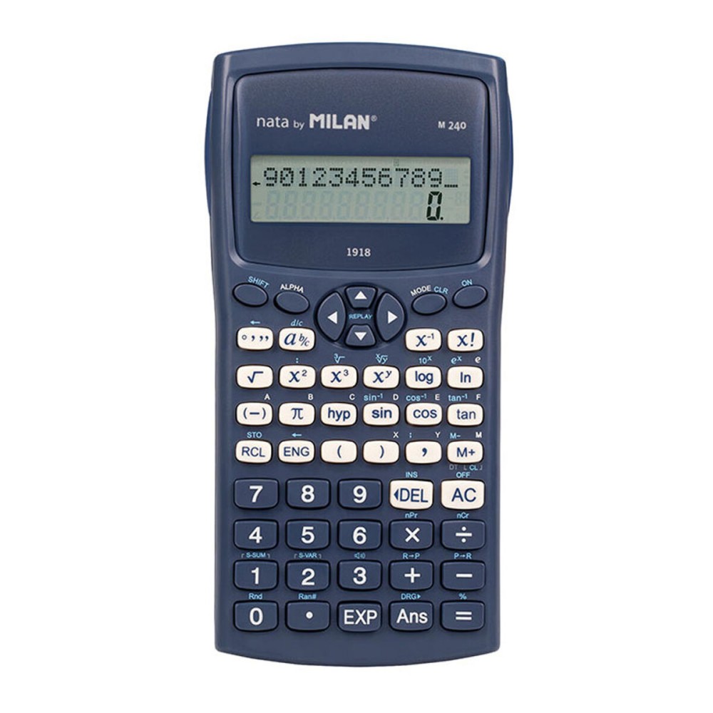Calculatrice scientifique Milan Bleu