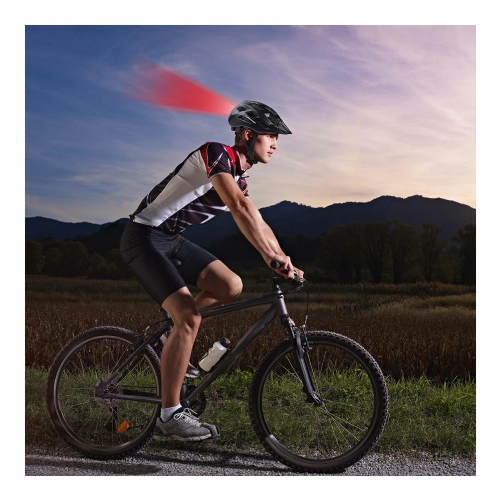 Adult's Cycling Helmet Dunlop M Black LED Light