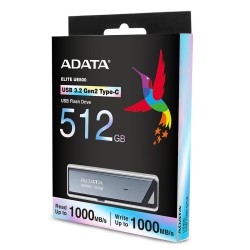 Clé USB Adata AELI-UE800-512G-CSG 512 GB Noir Argenté