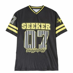 T-shirt à manches courtes unisex Harry Potter Hufflepuff Noir