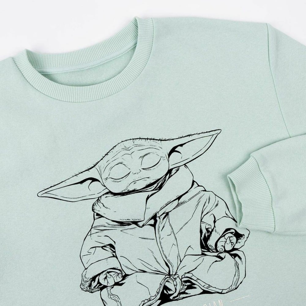 Damen Sweater ohne Kapuze The Mandalorian grün Hellgrün