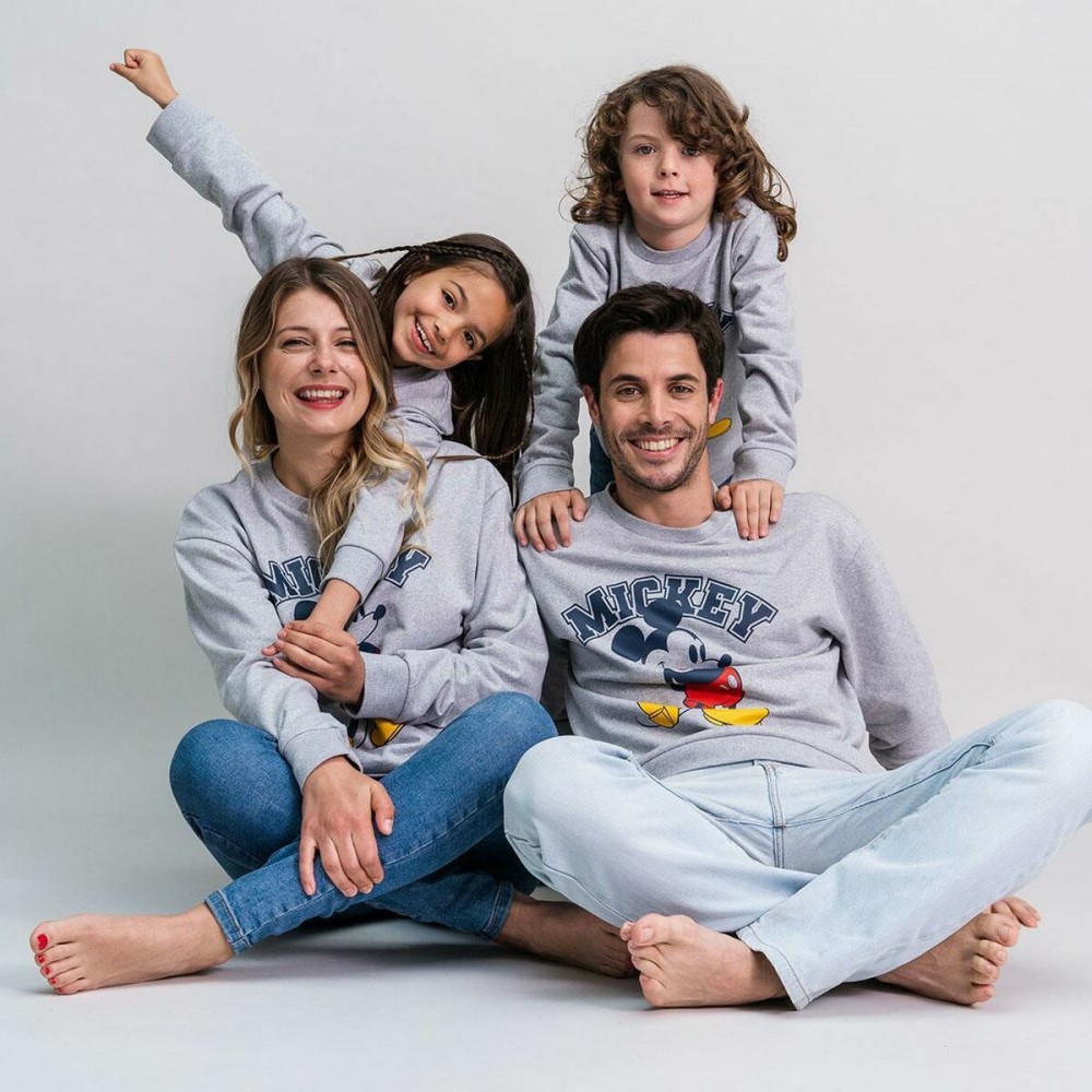 Sweat sans capuche enfant Mickey Mouse Gris