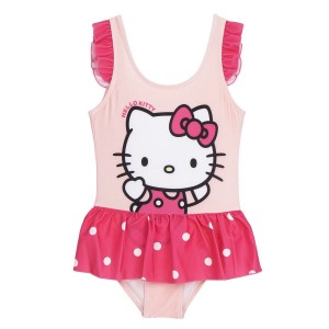 Badeanzug für Mädchen Hello Kitty Hellrosa