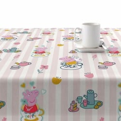 Fleckenabweisende geharzte Tischdecke Peppa Pig Flowers 1 Bunt 250 x 150 cm