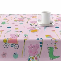 Stain-proof resined tablecloth Peppa Pig Free Time 1 Multicolour 100 x 150 cm