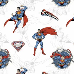 Nappe enduite antitache Superman 05 Multicouleur 150 x 150 cm