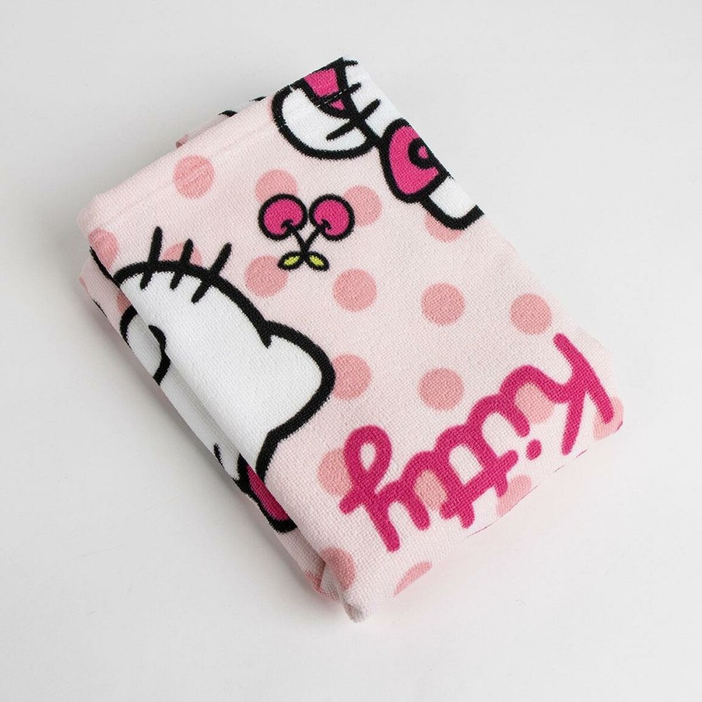 Poncho-Towel with Hood Hello Kitty Light Pink 50 x 111,5 cm