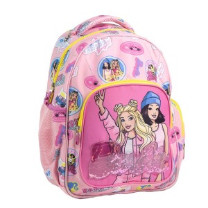 School Bag Barbie Fuchsia 34 x 5,5 x 44 cm