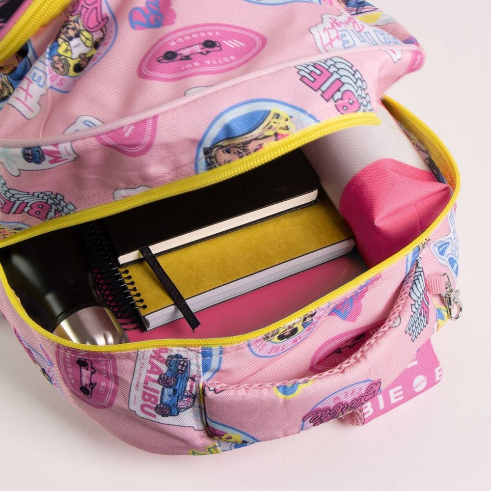 School Bag Barbie Fuchsia 34 x 5,5 x 44 cm