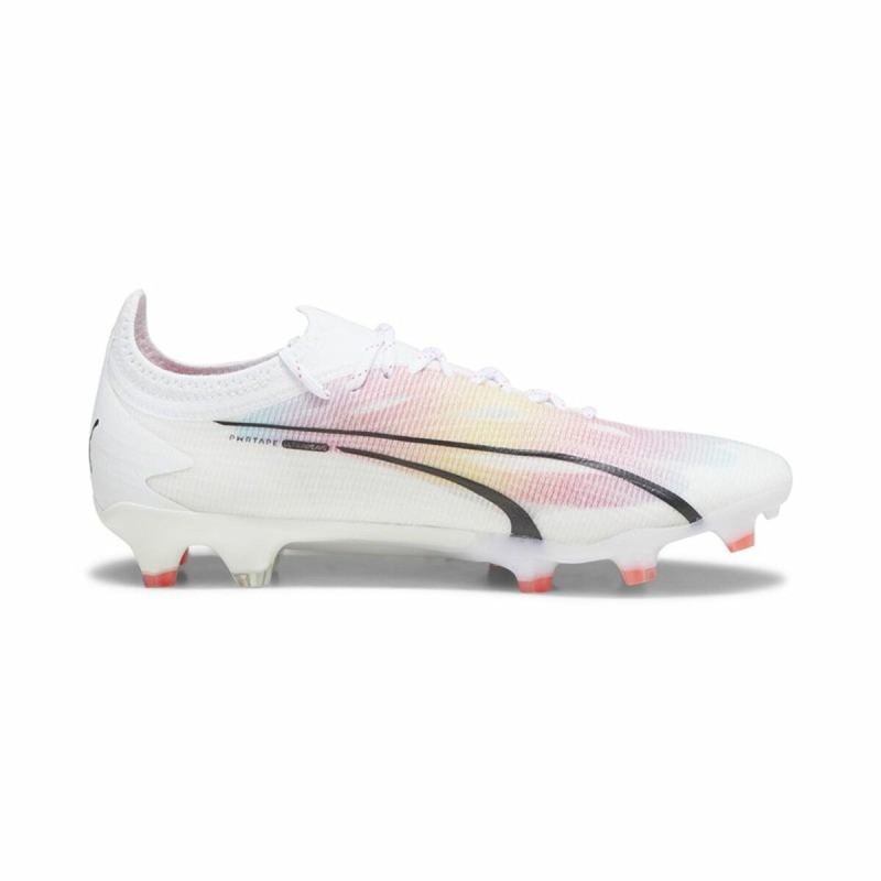 Chaussures de Football pour Adultes Puma Ultra Ultimate Fg/Ag Blanc