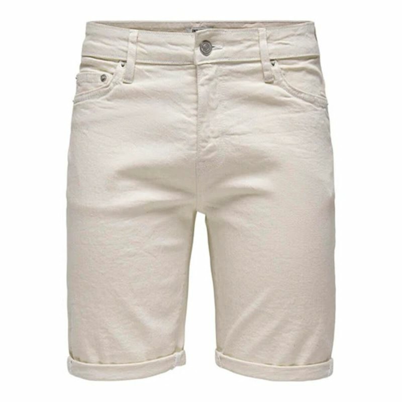 Herren Shorts Only & Sons Onsply 9296 Ecru Beige