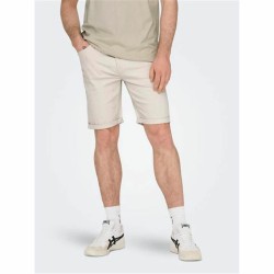 Shorts pour Hommes Only & Sons Onsply 9296 Ecru Beige