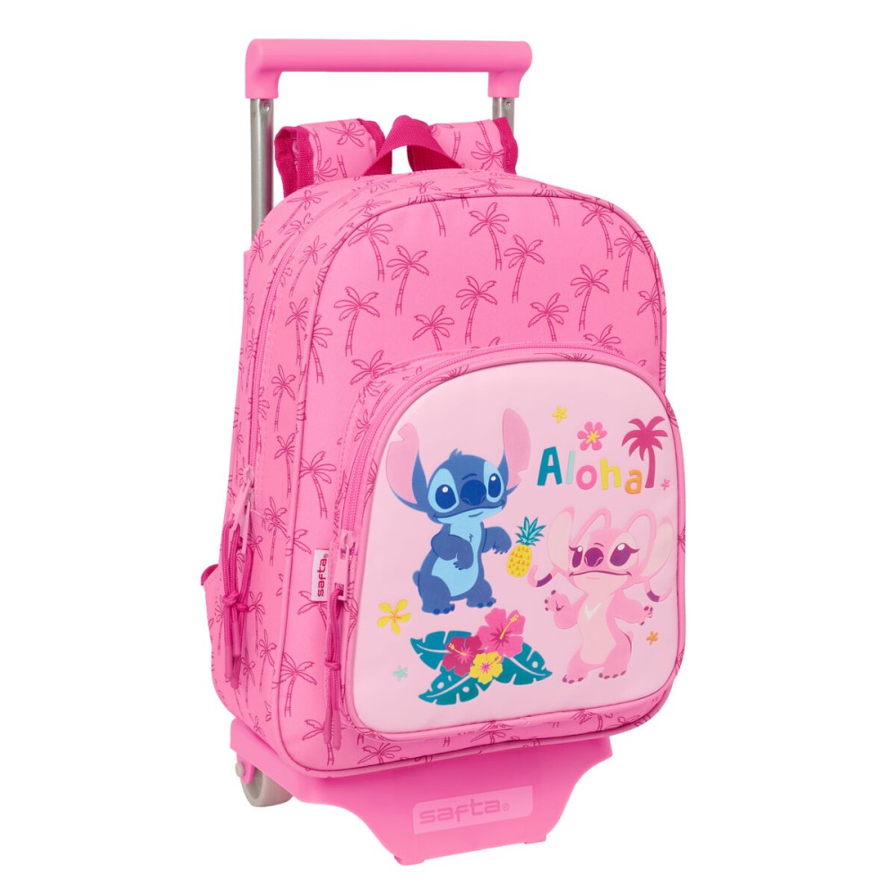 Schulrucksack Lilo & Stitch Chill Rosa Minze 26 x 11 x 67 cm 26 x 34 x 11 cm