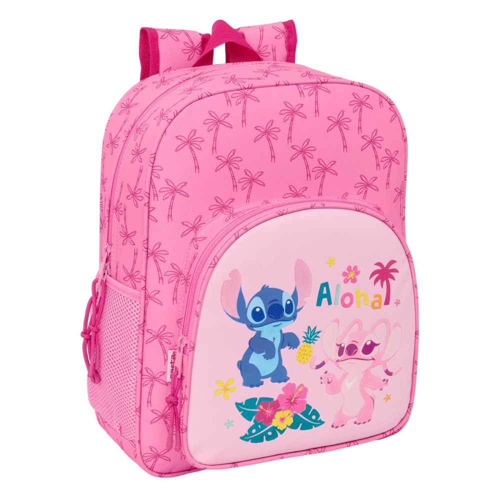 Schulrucksack Lilo & Stitch Chill Rosa 32 x 38 x 12 cm