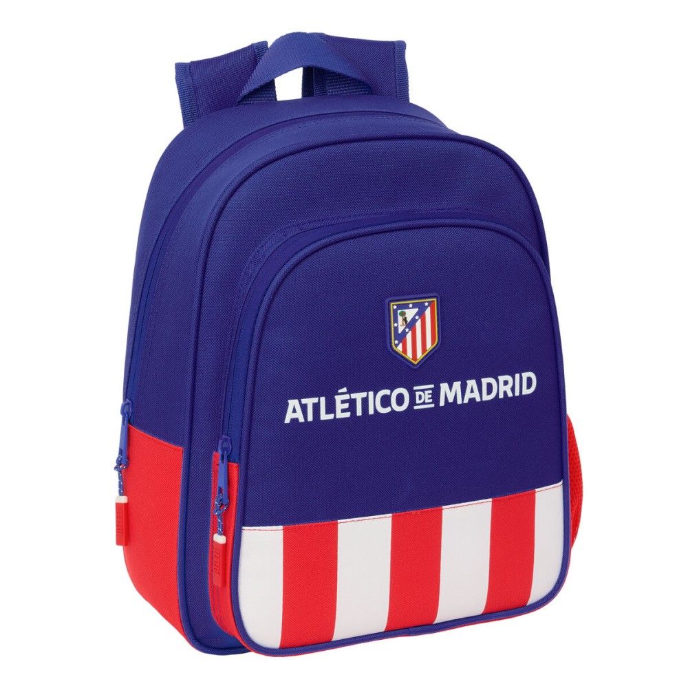 Schulrucksack Atlético Madrid Blau Weiß Rot 27 x 33 x 10 cm