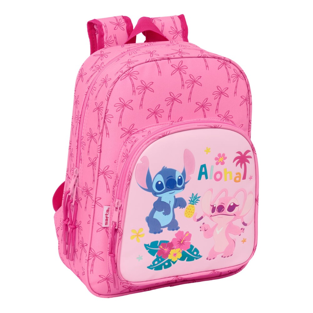 Schulrucksack Lilo & Stitch Chill Rosa Minze 26 x 34 x 11 cm